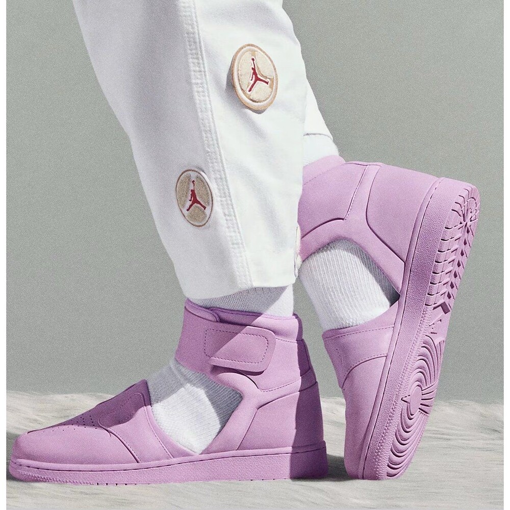 New Nike Air Jordan 1 High Lover XX Women's Espadrille Sneaker sz 9 Violet Mist